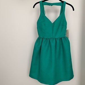 Zara Jacquard Open Back Dress